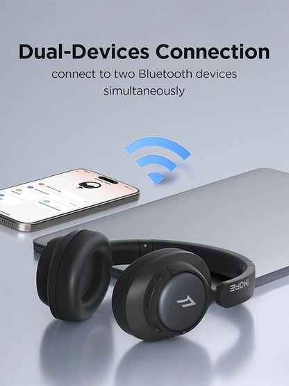 Premium Bluetooth Noise Cancelling Headset for Travel & Work