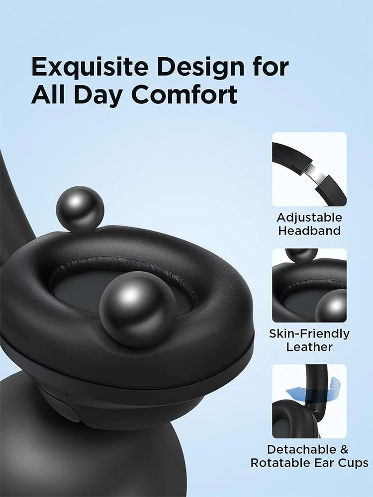 Premium Bluetooth Noise Cancelling Headset for Travel & Work