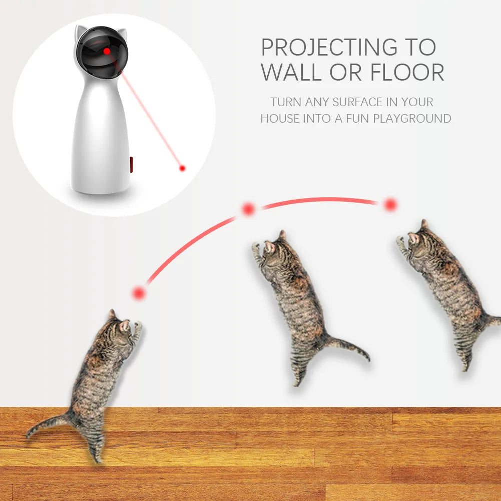 Automatic Cat Laser Toy USB Charging Interactive
