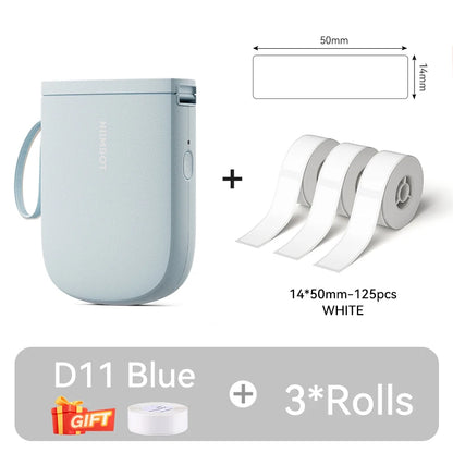 Portable Bluetooth Label Printer 300DPI Mini Maker