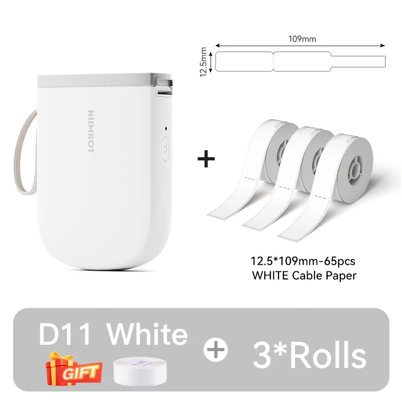 Portable Bluetooth Label Printer 300DPI Mini Maker