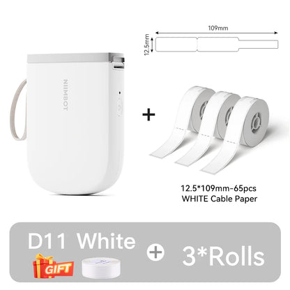 Portable Bluetooth Label Printer 300DPI Mini Maker