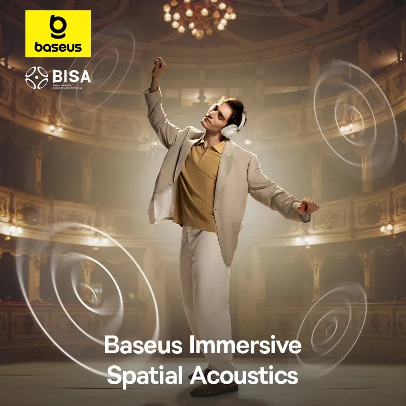 Premium Over-Ear Wireless Headphones with 46dB Active Noise Cancelling, Bluetooth 5.4 & Hi-Res Audio