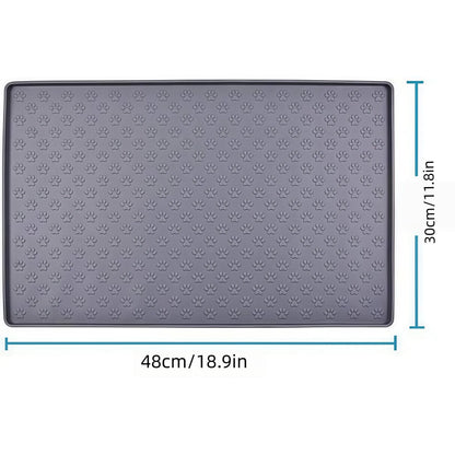 CleanPaws Dining Mat – Durable Silicone Protector for Cats & Dogs