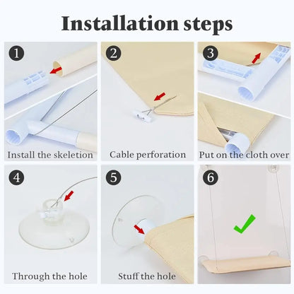 Cat Window Hammock Bed with Strong Suction Cups