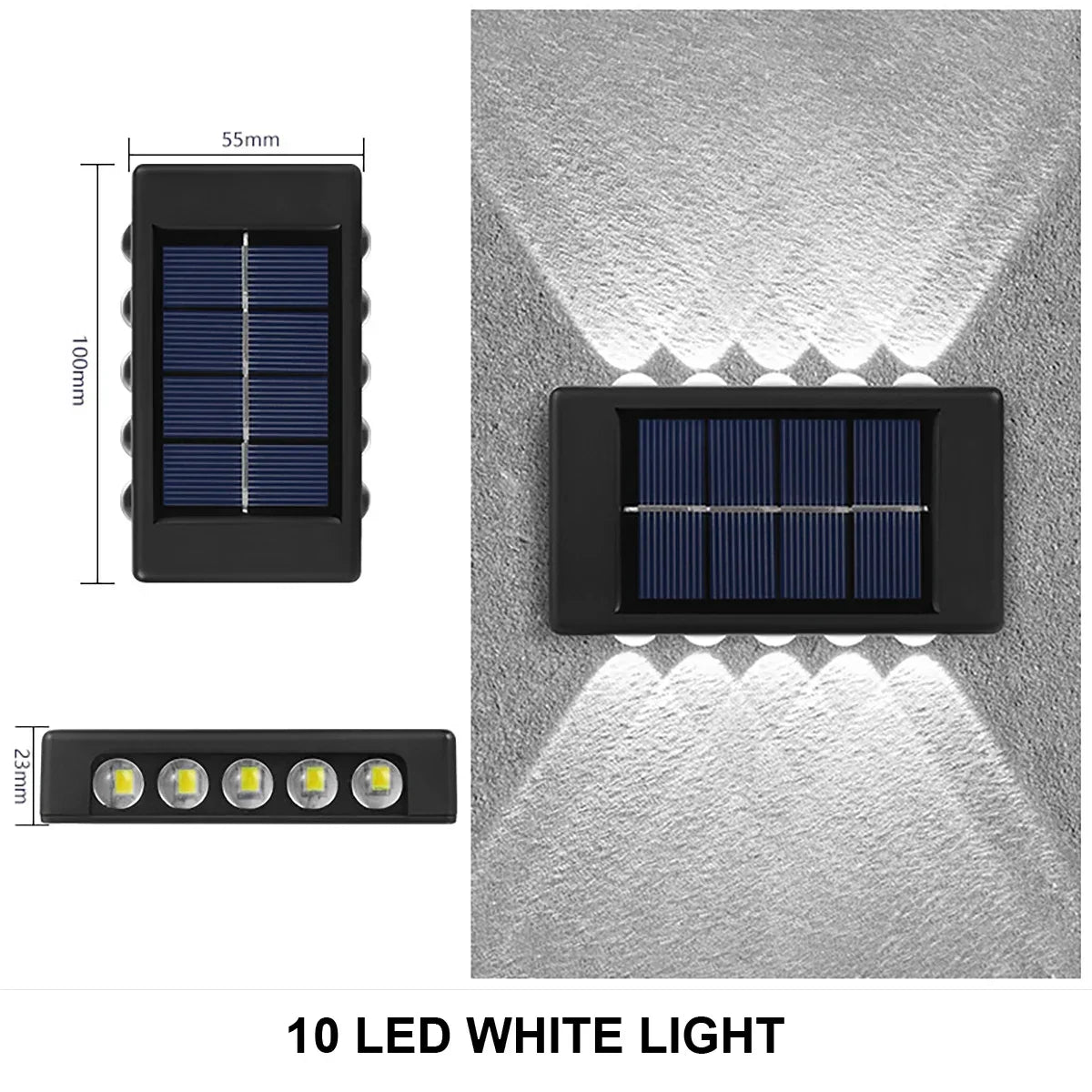 Waterproof Solar Wall Lamp Outdoor Up and Down