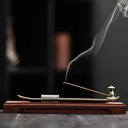 Tranquil Voyage Fisherman Incense Holder
