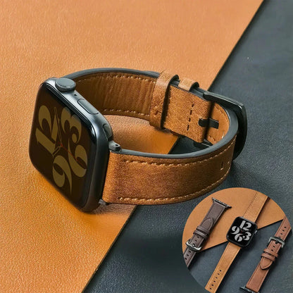 Premium Calf Leather Apple Watch Band