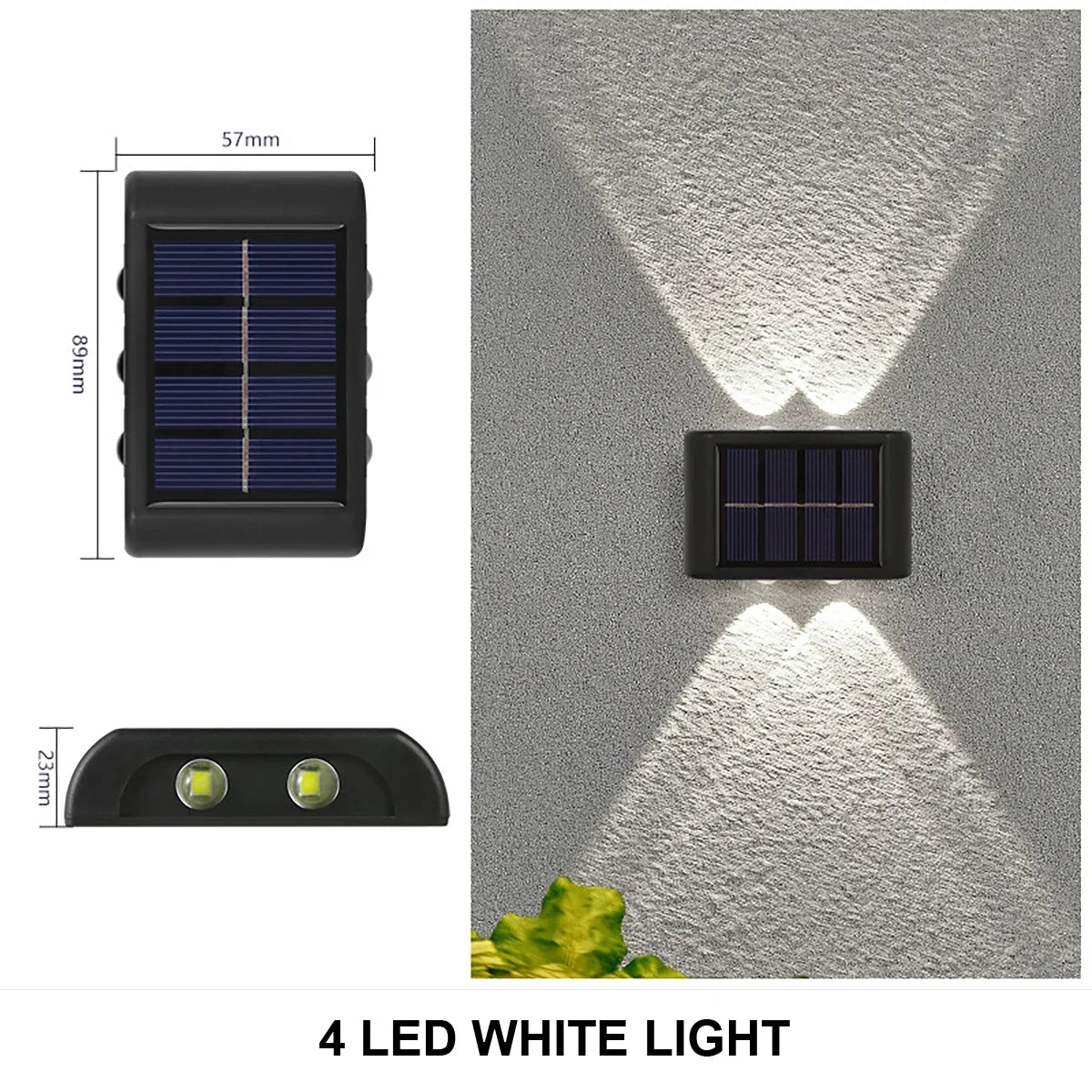 Waterproof Solar Wall Lamp Outdoor Up and Down