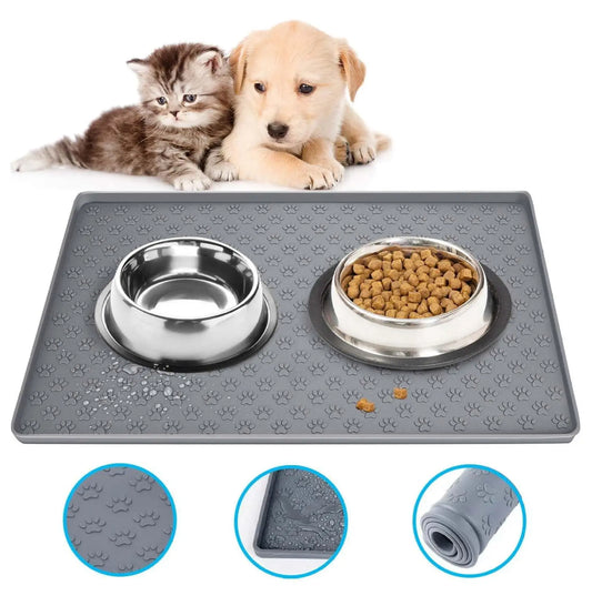 CleanPaws Dining Mat – Durable Silicone Protector for Cats & Dogs