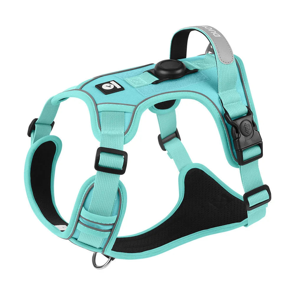 No Pull Dog Harness with AirTag Holder Reflective