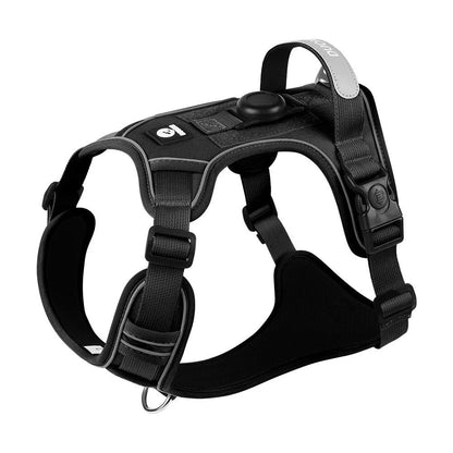 No Pull Dog Harness with AirTag Holder Reflective