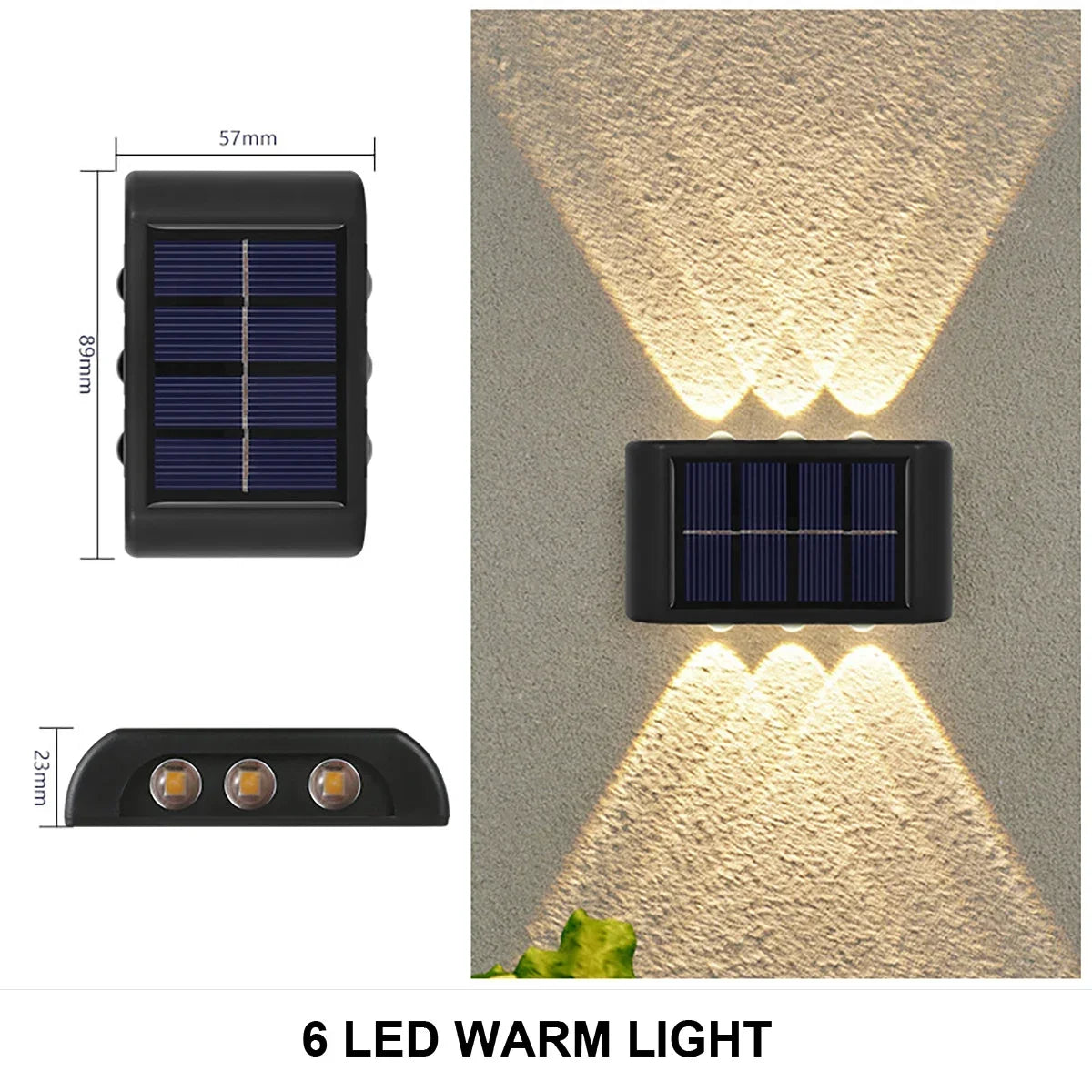 Waterproof Solar Wall Lamp Outdoor Up and Down