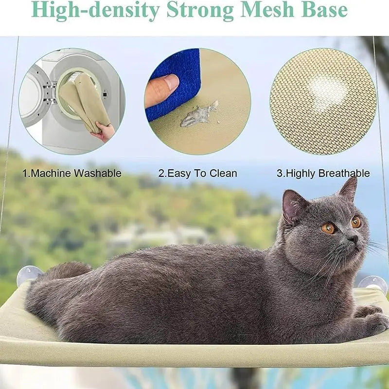 Cat Window Hammock Bed with Strong Suction Cups