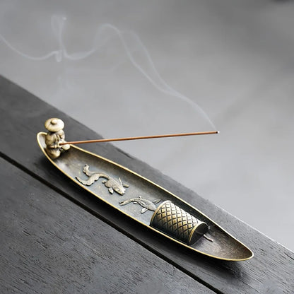 Tranquil Voyage Fisherman Incense Holder