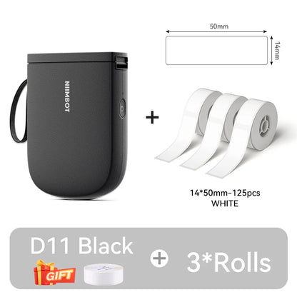 Portable Bluetooth Label Printer 300DPI Mini Maker