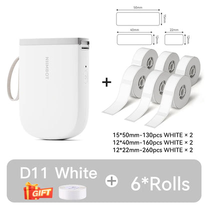 Portable Bluetooth Label Printer 300DPI Mini Maker