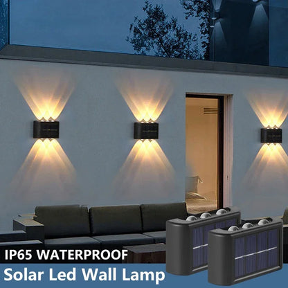 Waterproof Solar Wall Lamp Outdoor Up and Down