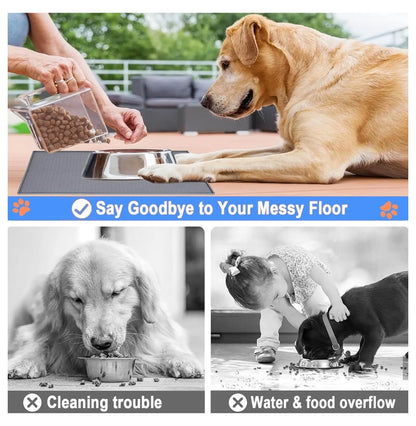 CleanPaws Dining Mat – Durable Silicone Protector for Cats & Dogs