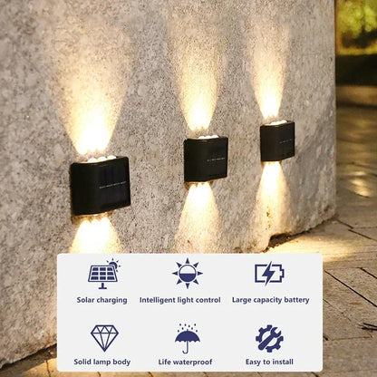Waterproof Solar Wall Lamp Outdoor Up and Down