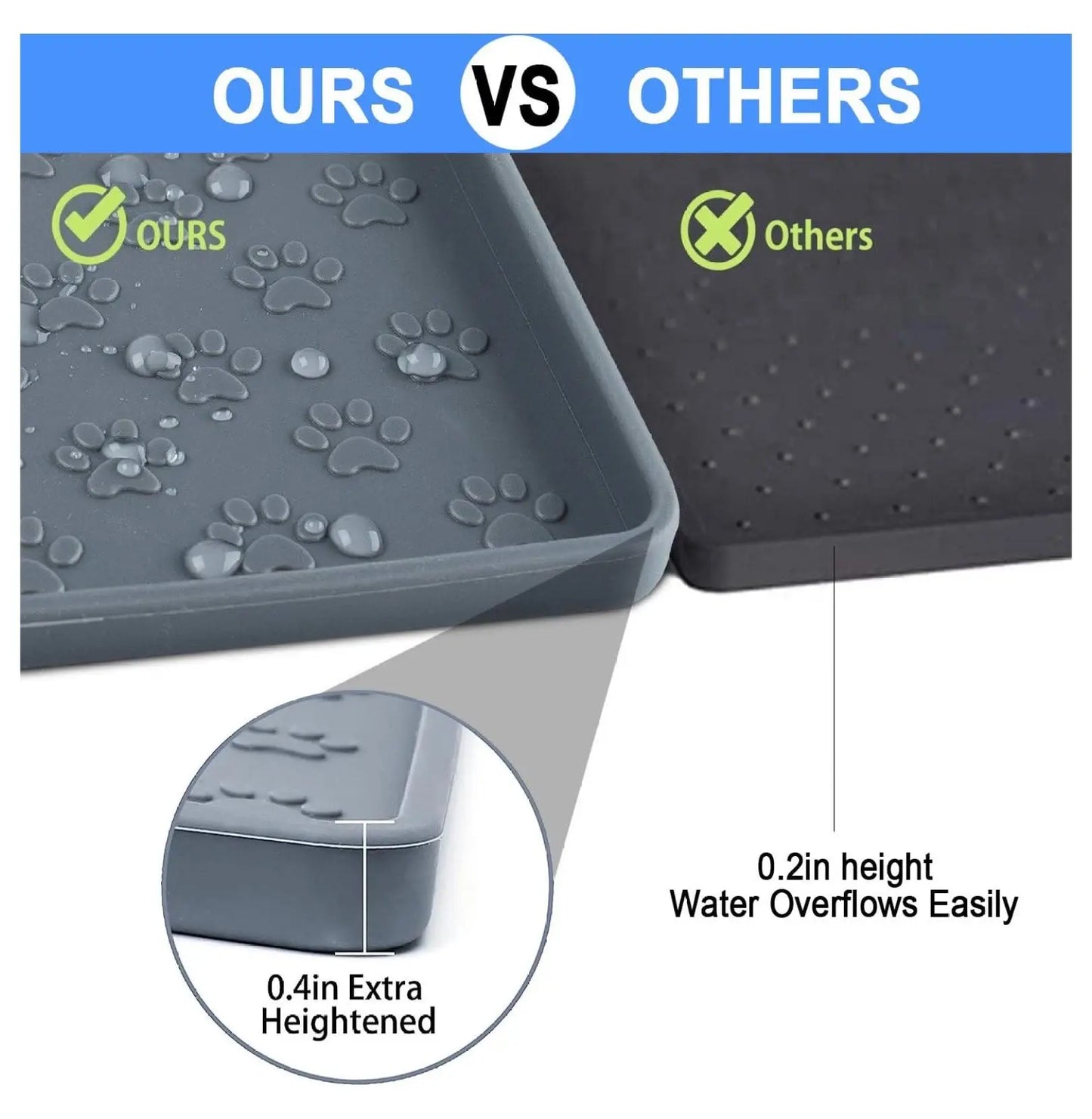 CleanPaws Dining Mat – Durable Silicone Protector for Cats & Dogs