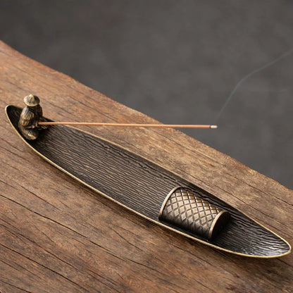 Tranquil Voyage Fisherman Incense Holder