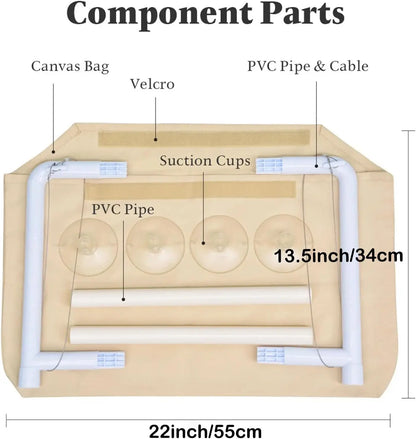 Cat Window Hammock Bed with Strong Suction Cups