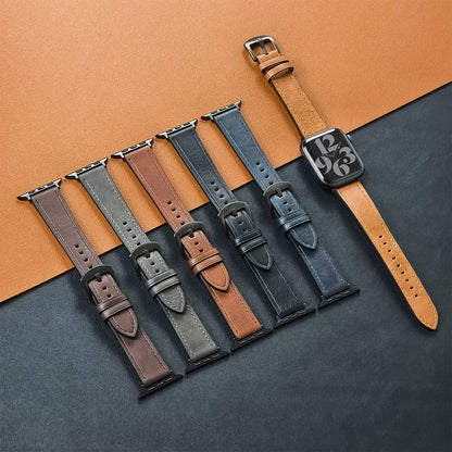 Premium Calf Leather Apple Watch Band
