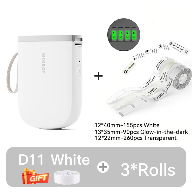 Portable Bluetooth Label Printer 300DPI Mini Maker