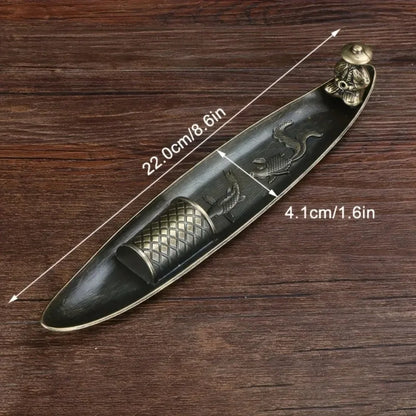 Tranquil Voyage Fisherman Incense Holder