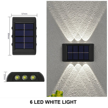 Waterproof Solar Wall Lamp Outdoor Up and Down