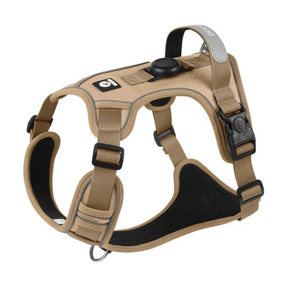 No Pull Dog Harness with AirTag Holder Reflective
