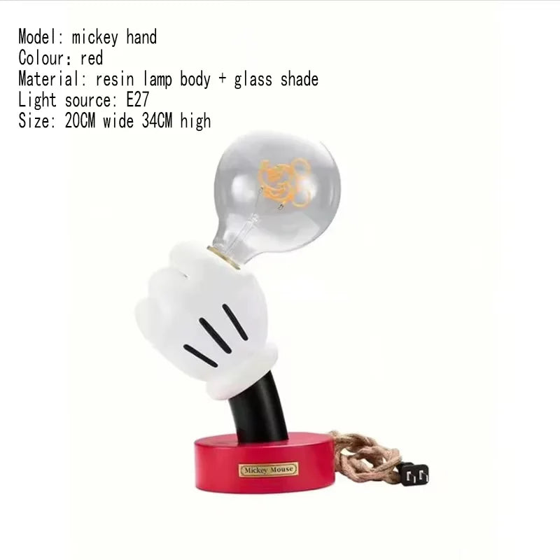 Mickey Hand Table Lamp Creative Desk Decoration