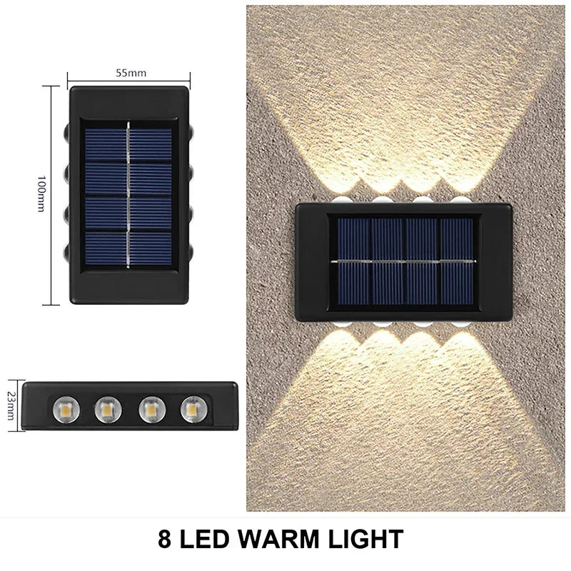 Waterproof Solar Wall Lamp Outdoor Up and Down